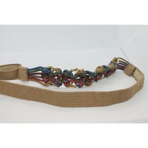 Anthony Alexander Vintage Braided Rope Belt One Size
